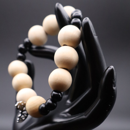 Natural Harmony African Wood Beaded Bracelet